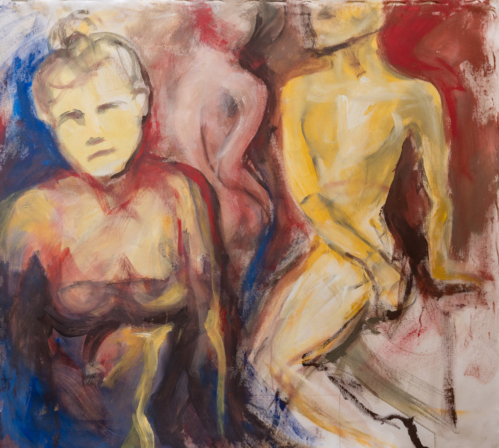 Sarah acryl op doek 105x115cm copyright Anita Gaasbeek