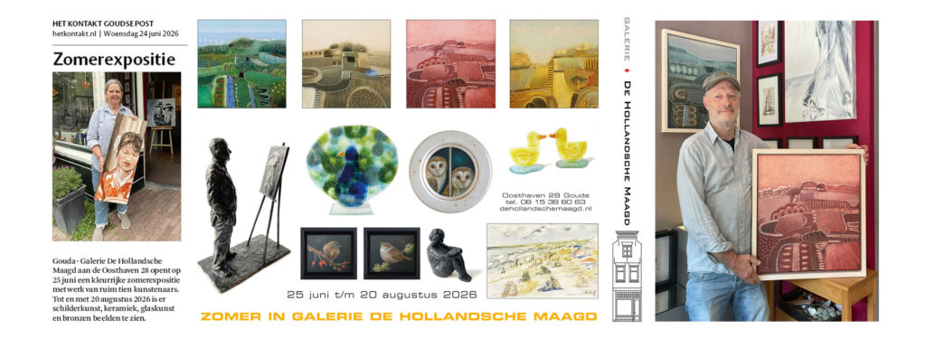 Zomer in galerie de Hollandsche Maagd 25 juni tot en met 20 augustus 2026