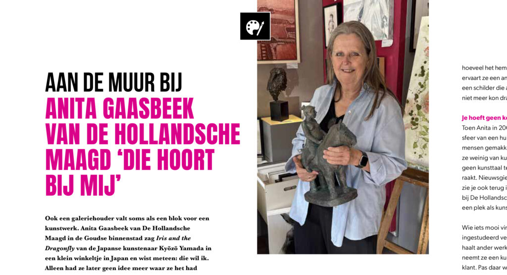 Artikel over Anita Gaasbeek in magazine KNST 14-10-2026